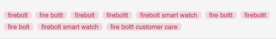 fireboltt seo keywords