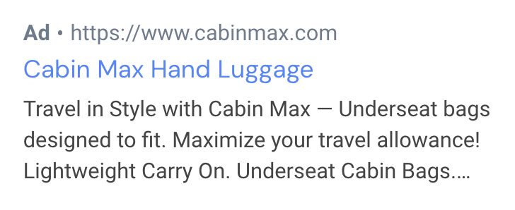 cabin max google ads