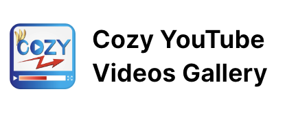 cozy youtube videos gallery shopify