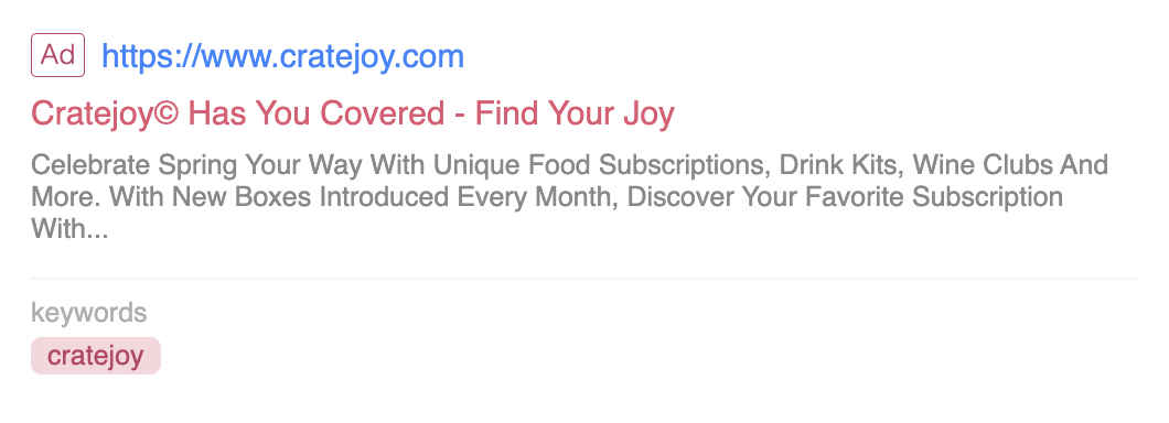 cratejoy google ads