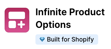 infinite product options shopify app