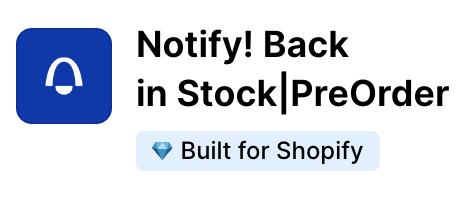 notify pre order shopify app