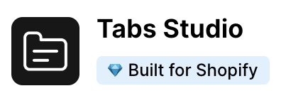 tabs studio shopify app