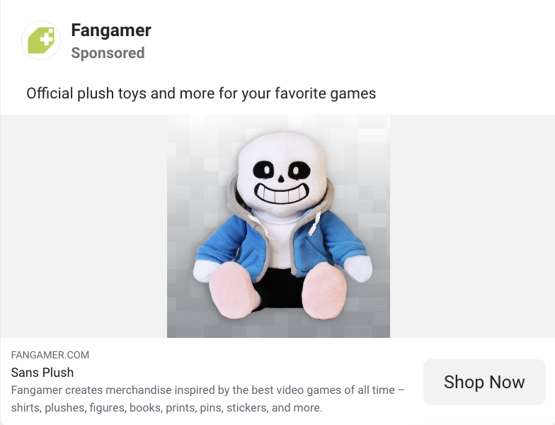 fangamer facebook ads